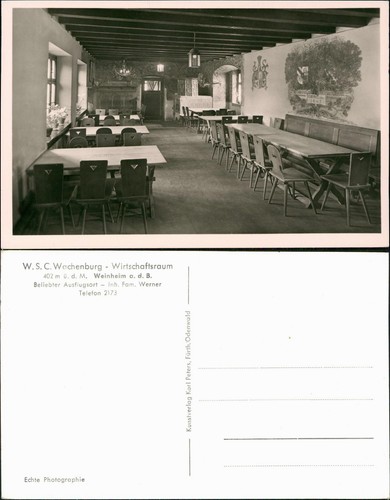 Ansichtskarte weinheim - ansichtskarte,